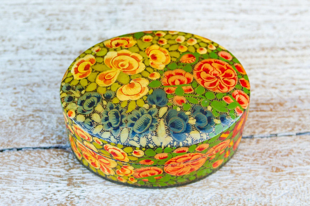 Multicolor Floral Kashmiri Tikka Box Accents La Vie Bien Multicolor Floral Kashmiri Tikka Box