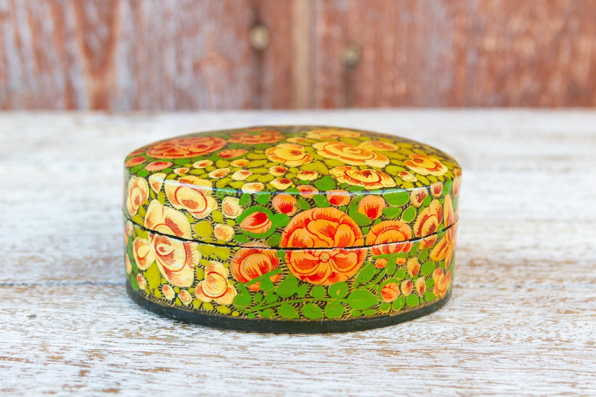 Multicolor Floral Kashmiri Tikka Box Accents La Vie Bien Multicolor Floral Kashmiri Tikka Box