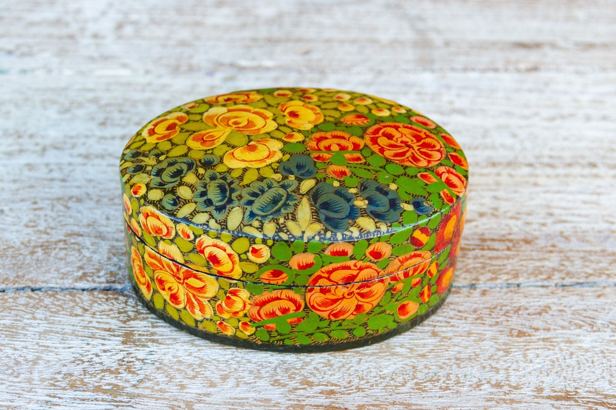 Multicolor Floral Kashmiri Tikka Box Accents La Vie Bien Multicolor Floral Kashmiri Tikka Box