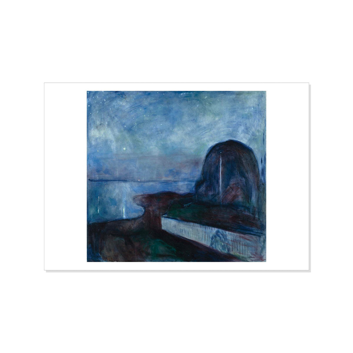 Munch - Starry Night - Postcard STATIONERY La Vie Bien Munch - Starry Night - Postcard