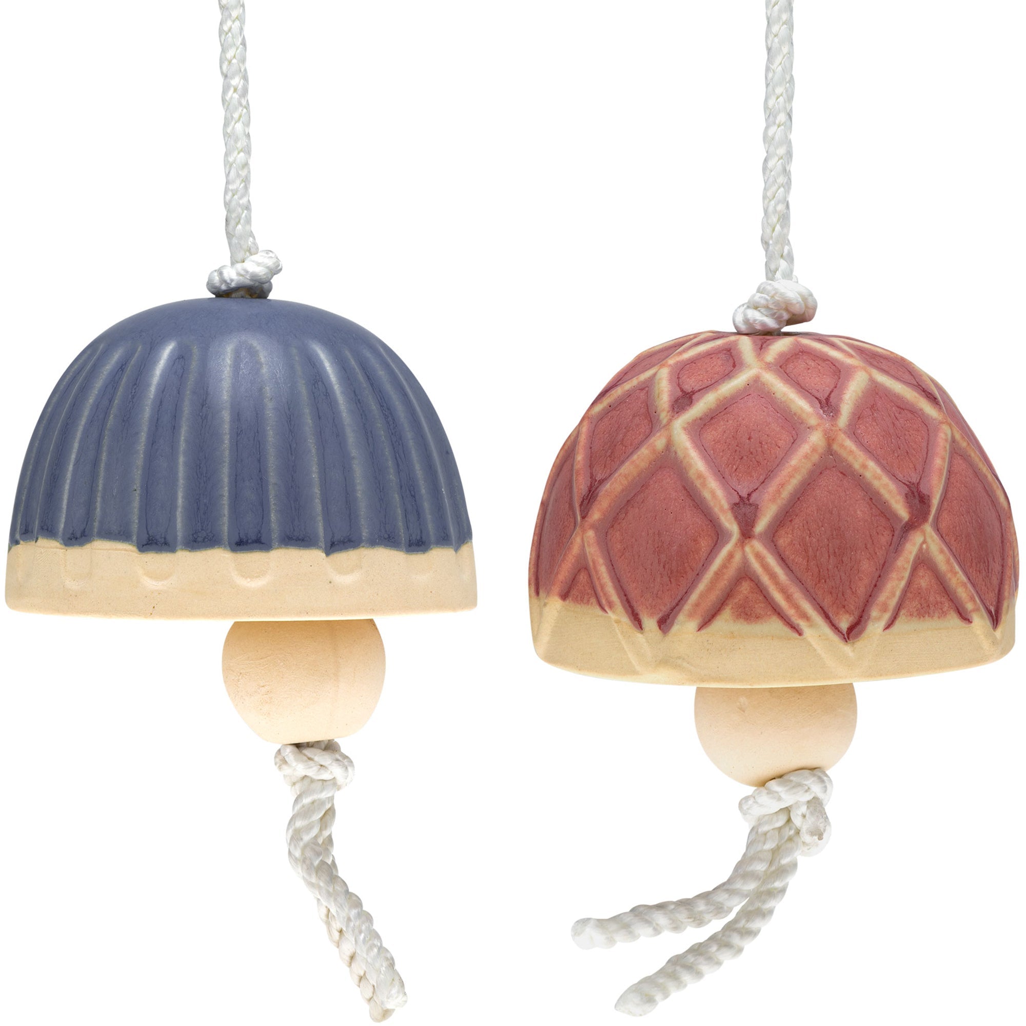 Mushroom Ceramic Bell Wind Chime Wind Chimes La Vie Bien Mushroom Ceramic Bell Wind Chime