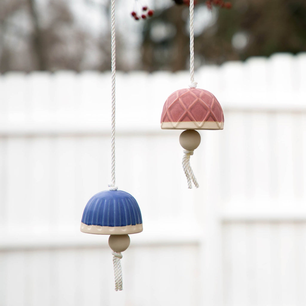 Mushroom Ceramic Bell Wind Chime Wind Chimes La Vie Bien Mushroom Ceramic Bell Wind Chime