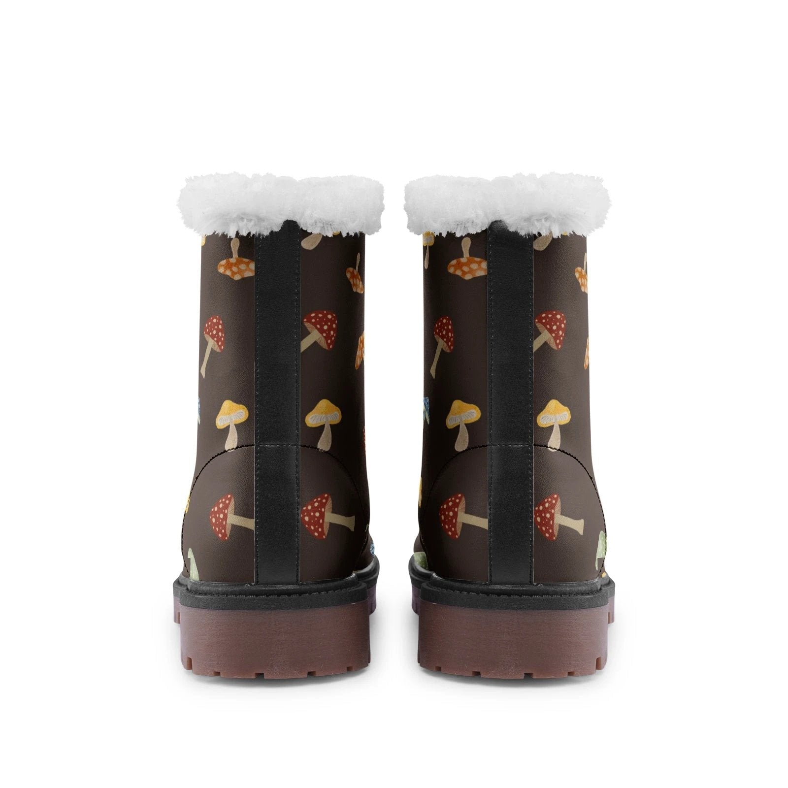 Mushroom hunter cottagecore Unisex Lace Up Chukka Boots, fur lined by Printy6