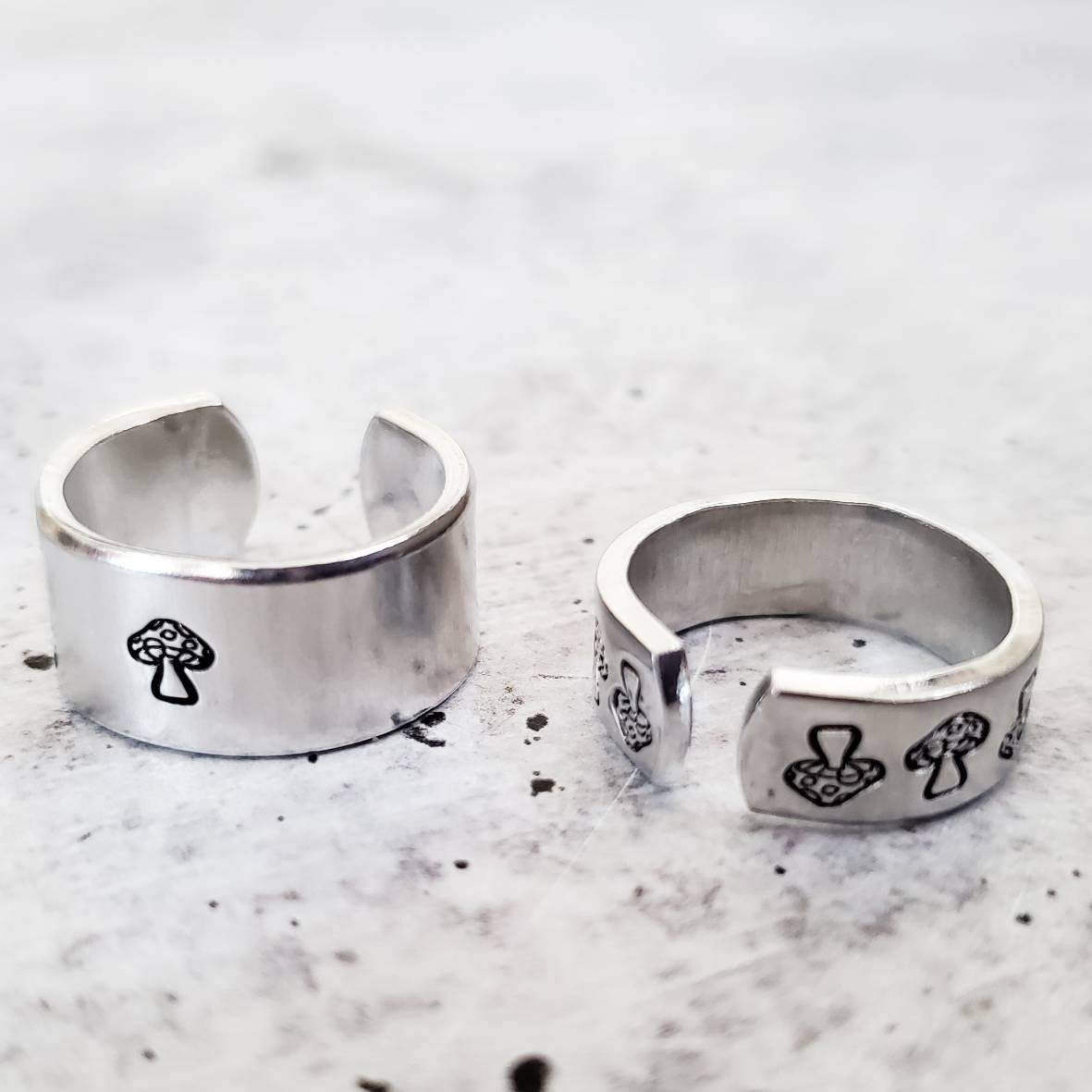 Mushroom Silver Ring Finger Rings La Vie Bien Mushroom Silver Ring
