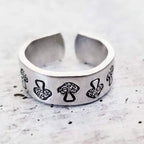 Mushroom Silver Ring Finger Rings La Vie Bien Mushroom Silver Ring
