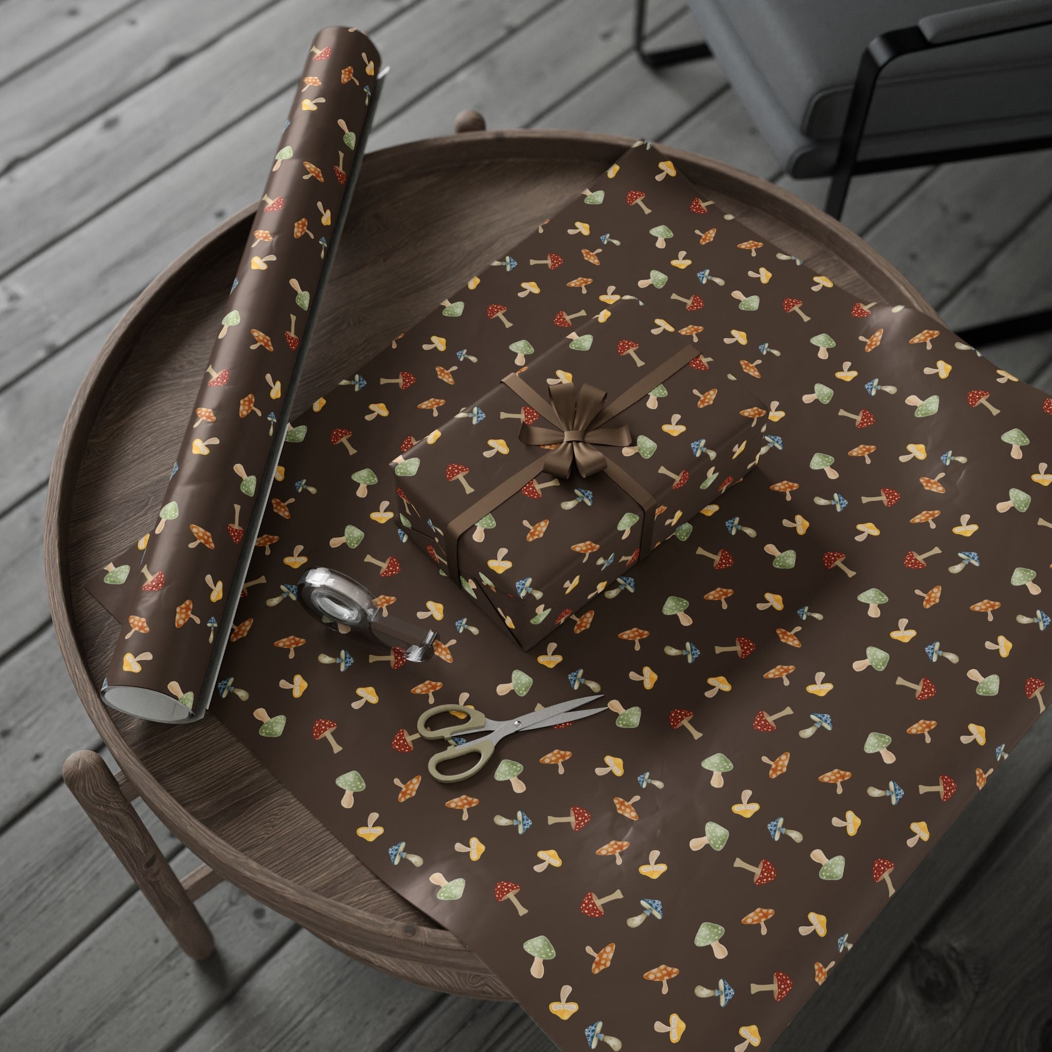 Mushrooms Wrapping Papers, Gift Wrap for Nature Lovers