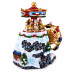 Musical Christmas Figurine with Rotating Motion Musical Figurines > Carousels La Vie Bien Musical Christmas Figurine with Rotating Motion