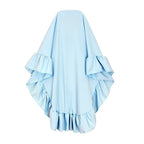 Muslimah Girls Blue Floral Dress & Khimar Set (MKG027)