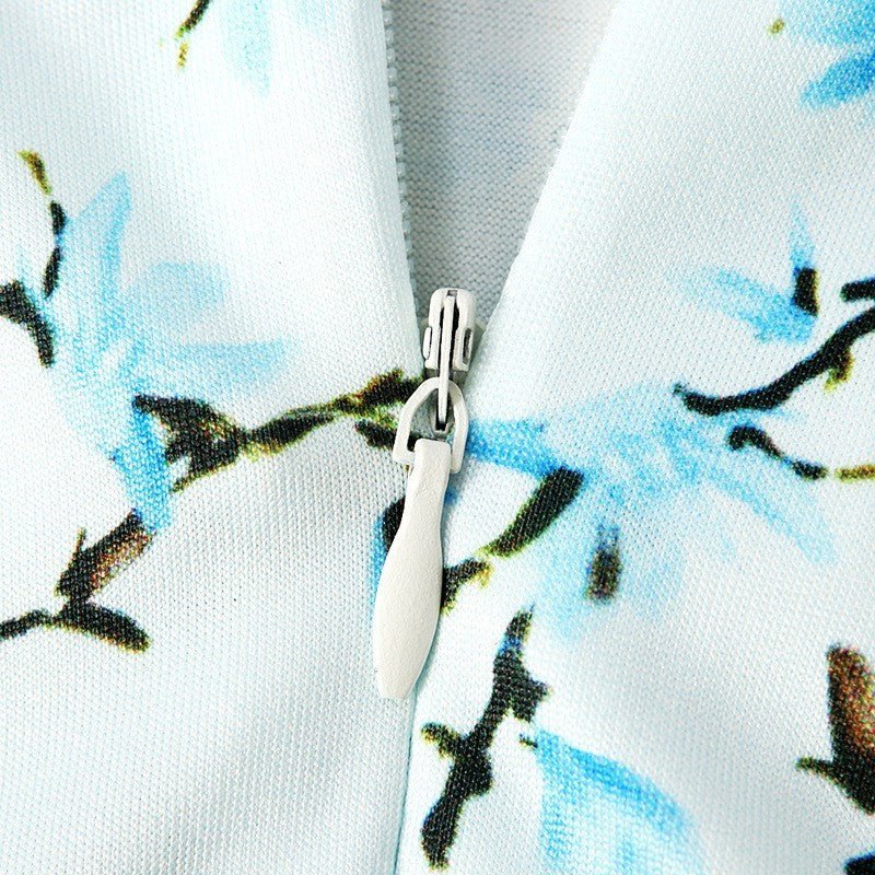 Muslimah Girls Blue Floral Dress & Khimar Set (MKG027) La Vie Bien Muslimah Girls Blue Floral Dress & Khimar Set (MKG027)