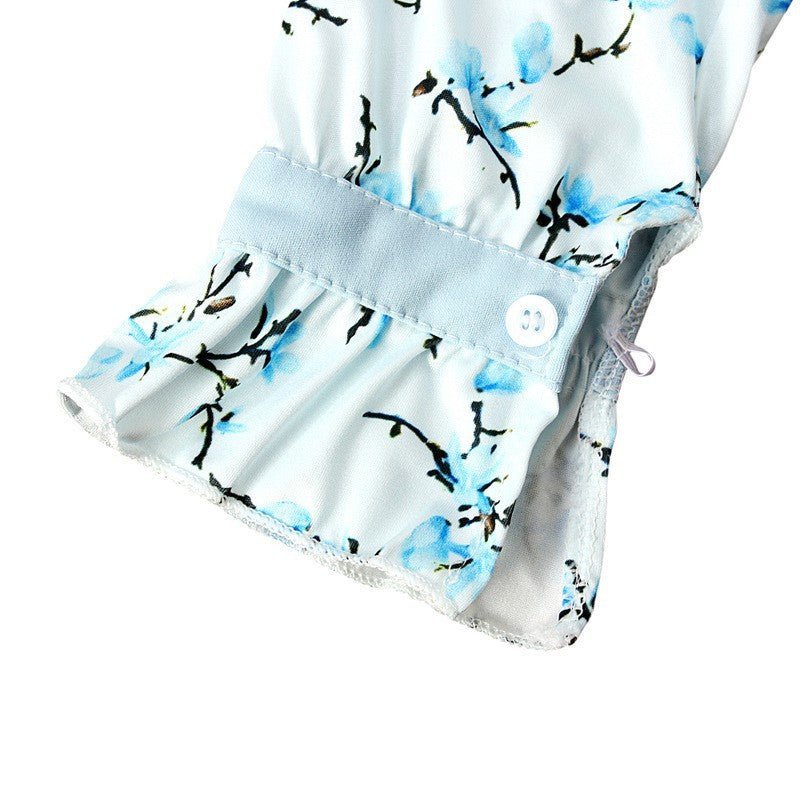 Muslimah Girls Blue Floral Dress & Khimar Set (MKG027) La Vie Bien Muslimah Girls Blue Floral Dress & Khimar Set (MKG027)