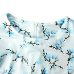 Muslimah Girls Blue Floral Dress & Khimar Set (MKG027) La Vie Bien Muslimah Girls Blue Floral Dress & Khimar Set (MKG027)