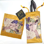 Mustard Eye Glass Cover & Lens Cleaning Fabric Eyewear Cases & Holders La Vie Bien Mustard Eye Glass Cover & Lens Cleaning Fabric