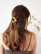 Mustard Wildflower Arc Hair Clip by Ash & Rose