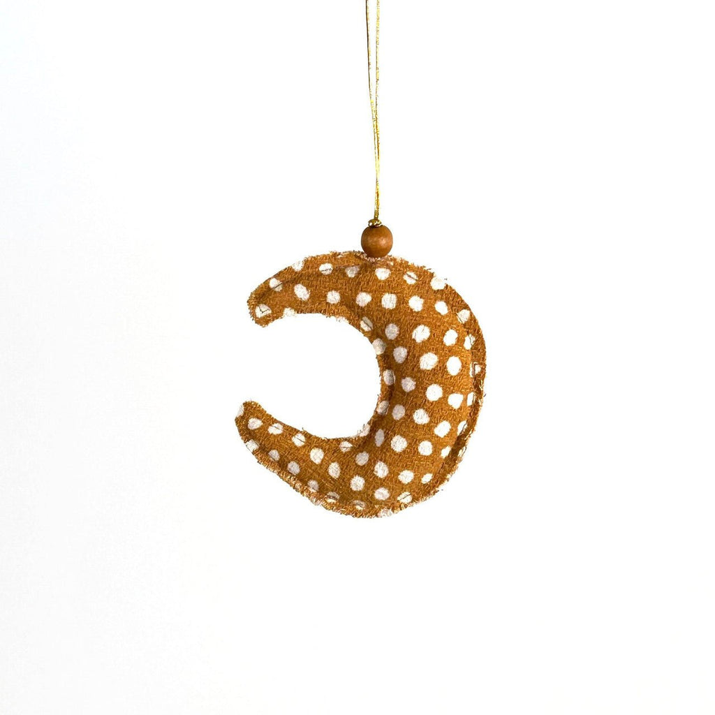 Mustard Yellow Whimsical Ornaments - Set of 4 La Vie Bien Mustard Yellow Whimsical Ornaments - Set of 4