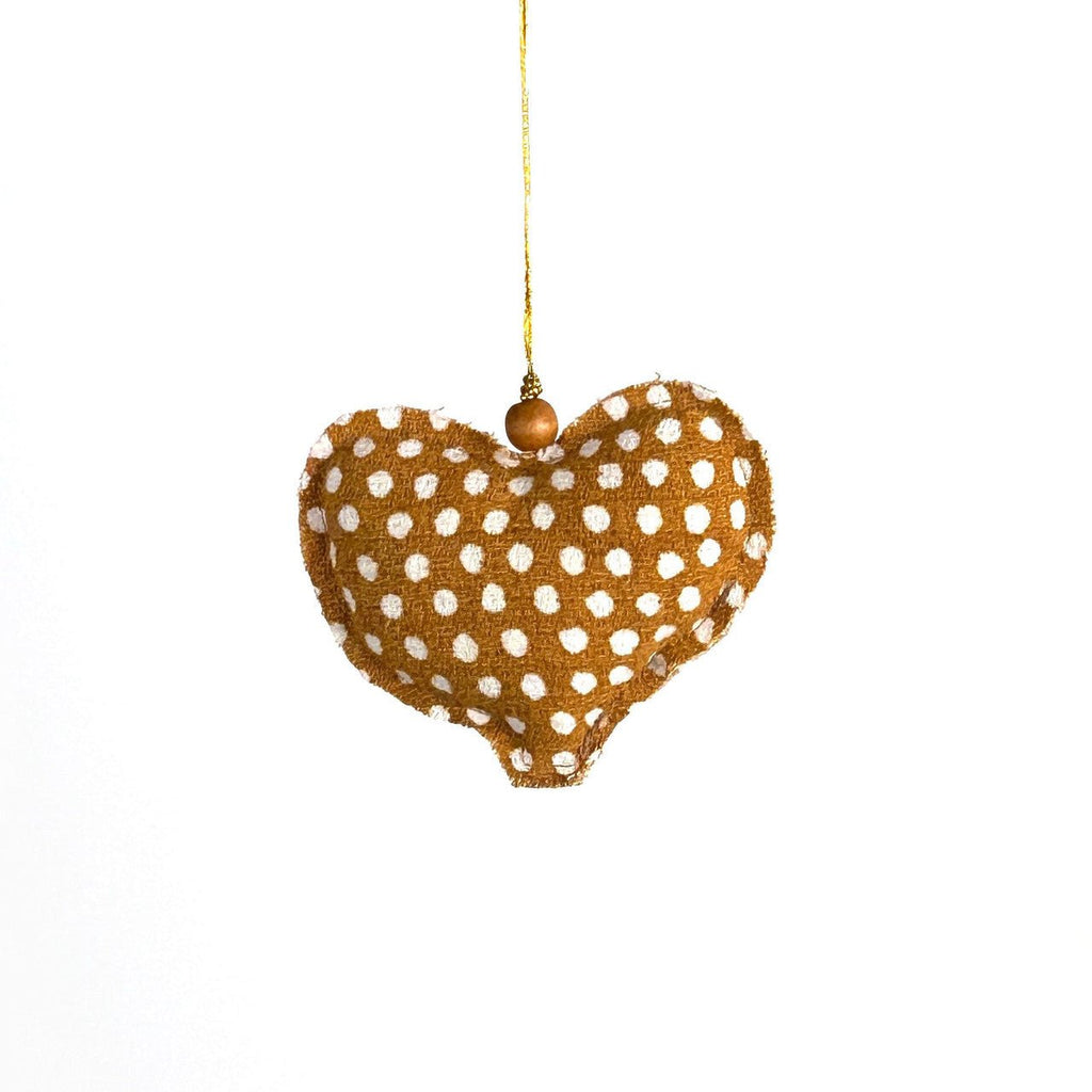 Mustard Yellow Whimsical Ornaments - Set of 4 La Vie Bien Mustard Yellow Whimsical Ornaments - Set of 4