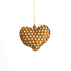 Mustard Yellow Whimsical Ornaments - Set of 4 La Vie Bien Mustard Yellow Whimsical Ornaments - Set of 4