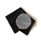 Mwedzi Black Napkins - Set of 2 La Vie Bien Mwedzi Black Napkins - Set of 2