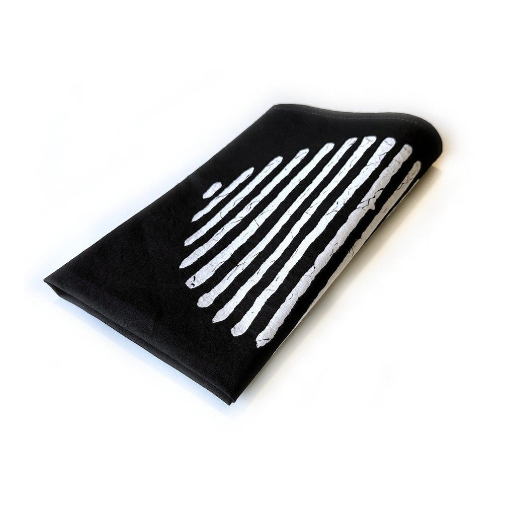 Mwedzi Black Napkins - Set of 2 La Vie Bien Mwedzi Black Napkins - Set of 2