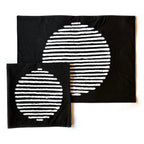 Mwedzi Black Napkins - Set of 2 La Vie Bien Mwedzi Black Napkins - Set of 2