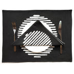 Mwedzi Black Napkins - Set of 2 La Vie Bien Mwedzi Black Napkins - Set of 2