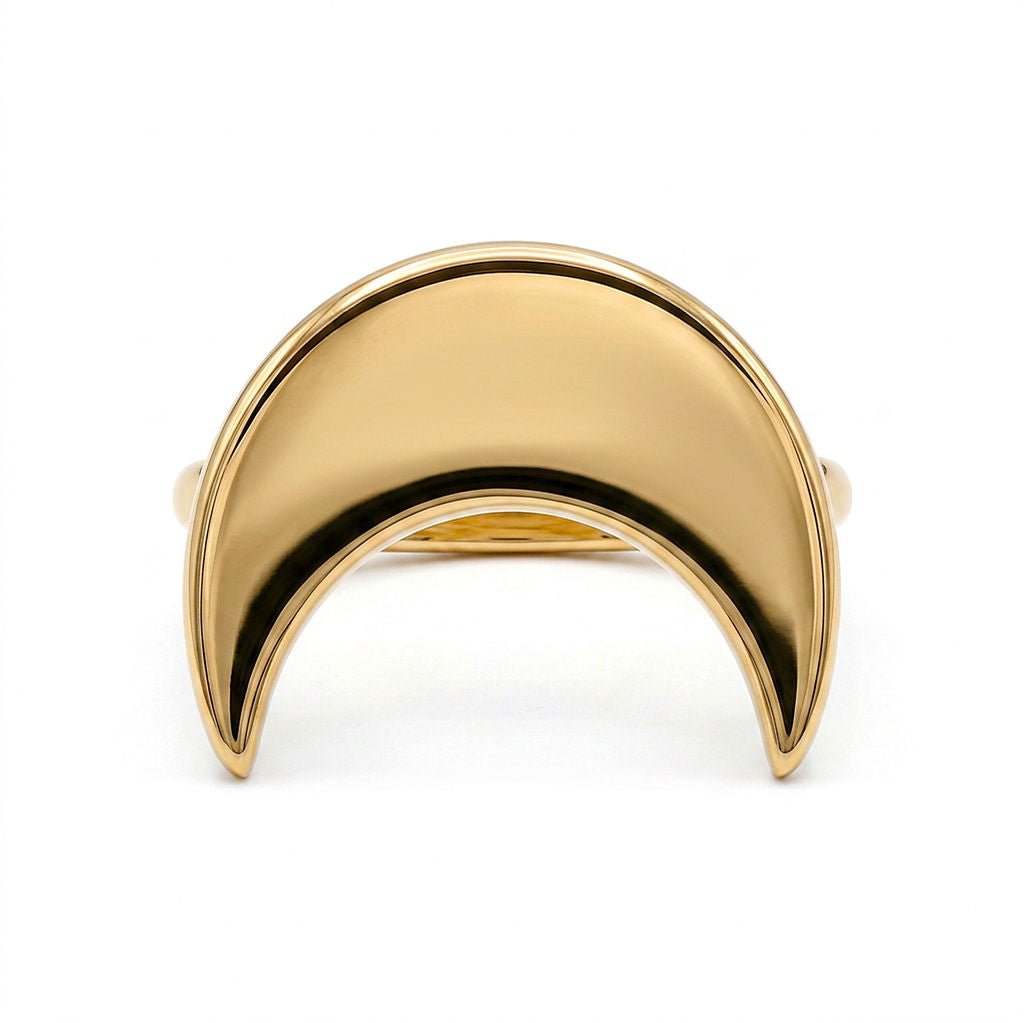 Mwenzi Crescent Moon Ring Rings La Vie Bien Mwenzi Crescent Moon Ring