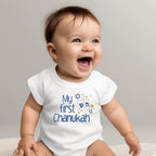 My First Chanukah Baby Bodysuit by Salt Sparkle Shalom