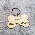 MY HUMAN IS SINGLE Bone - Shaped Pet Tag Pet Tags La Vie Bien MY HUMAN IS SINGLE Bone - Shaped Pet Tag