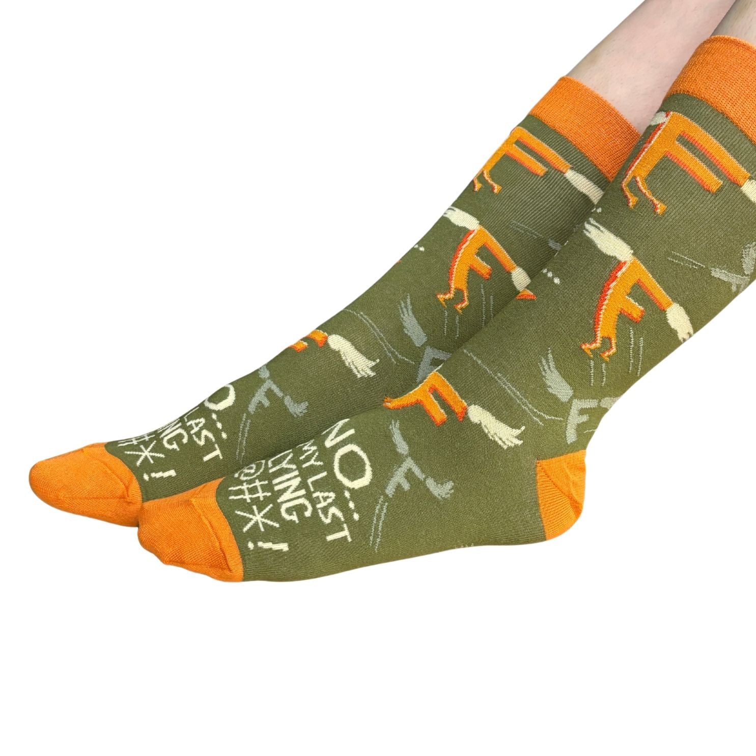 My Last Flying F@* Socks | Colorful Novelty Unisex Socks | Gift for Her