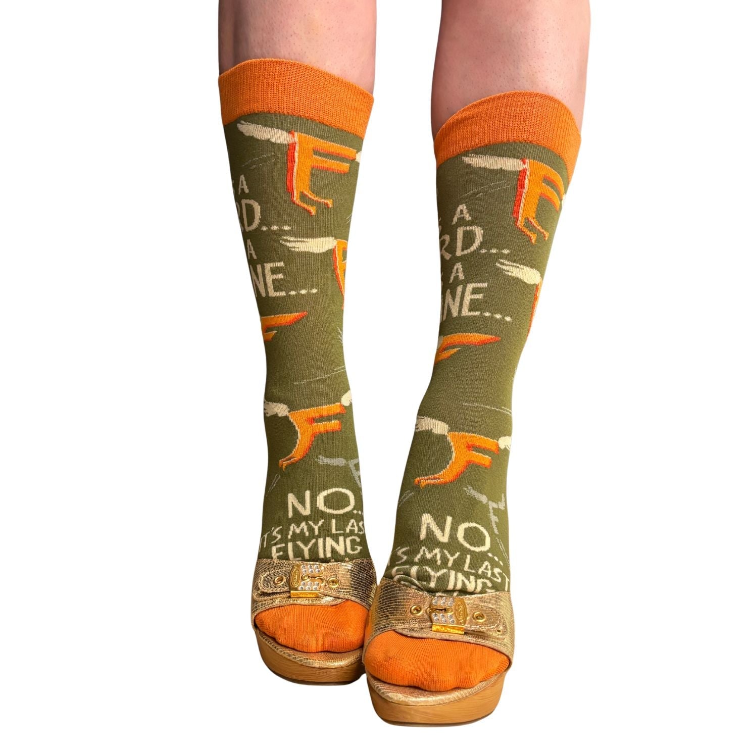 My Last Flying F@* Socks | Colorful Novelty Unisex Socks | Gift for Her
