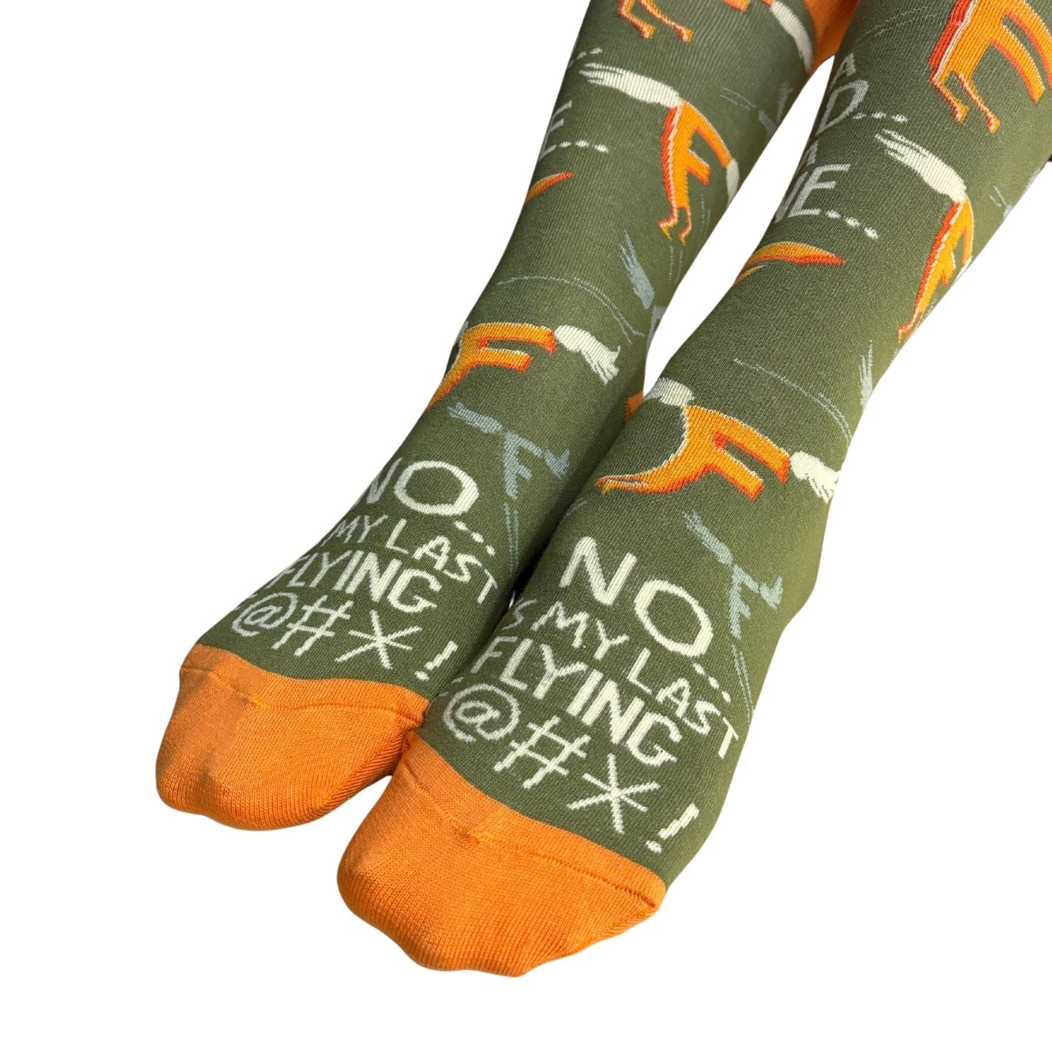 My Last Flying F@* Socks | Colorful Novelty Unisex Socks | Gift for Her