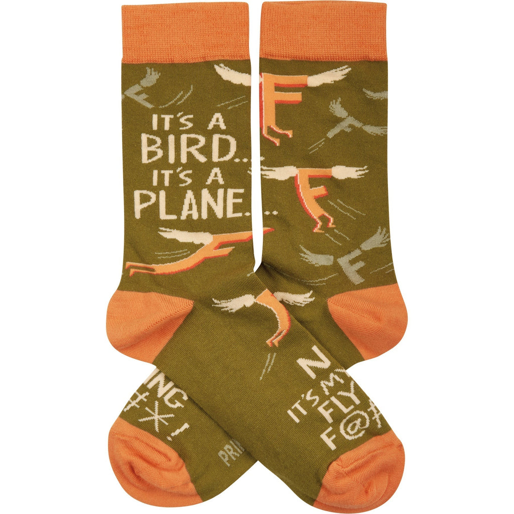 My Last Flying F@* Socks | Colorful Novelty Unisex Socks | Gift for Her