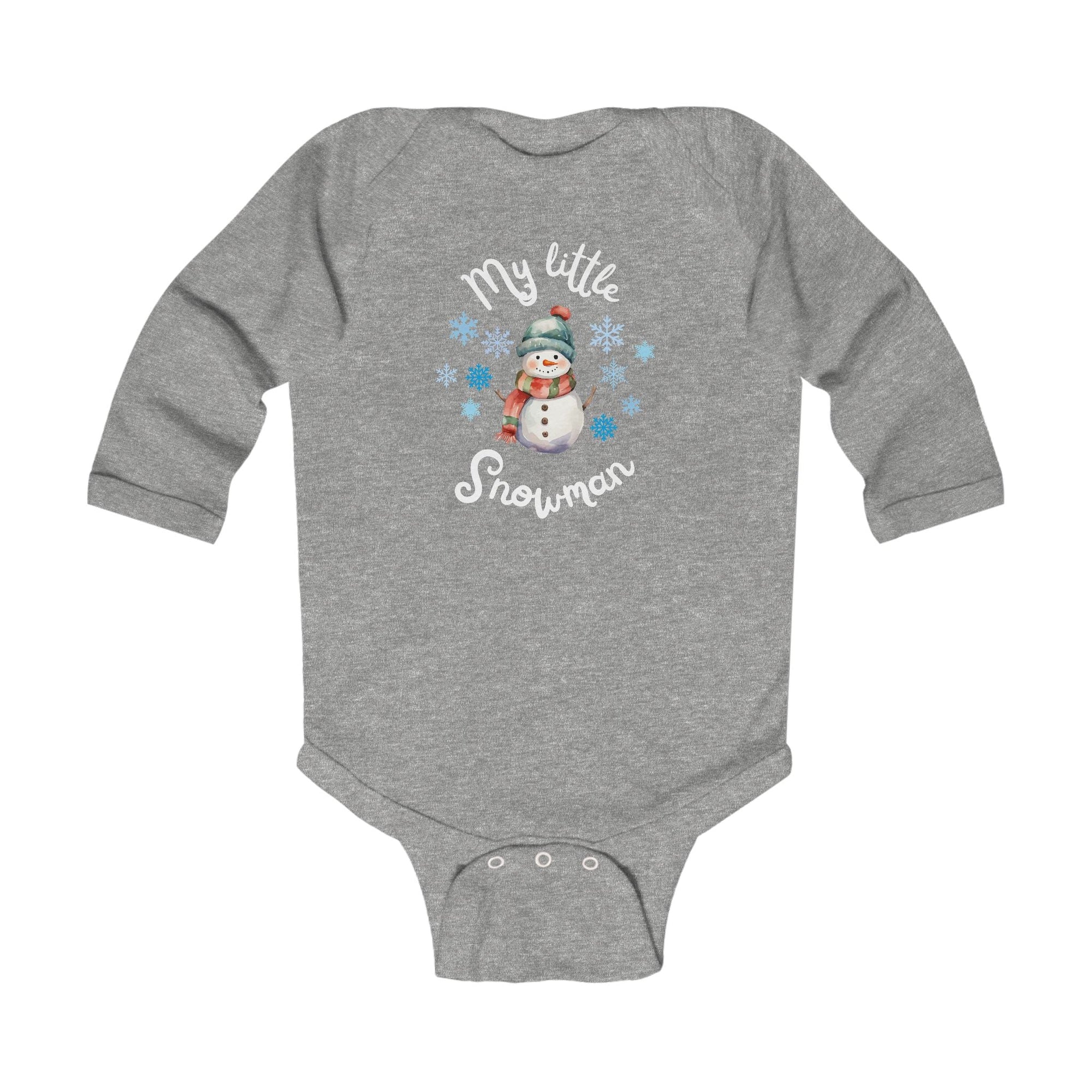 My little snowman baby bodysuit
