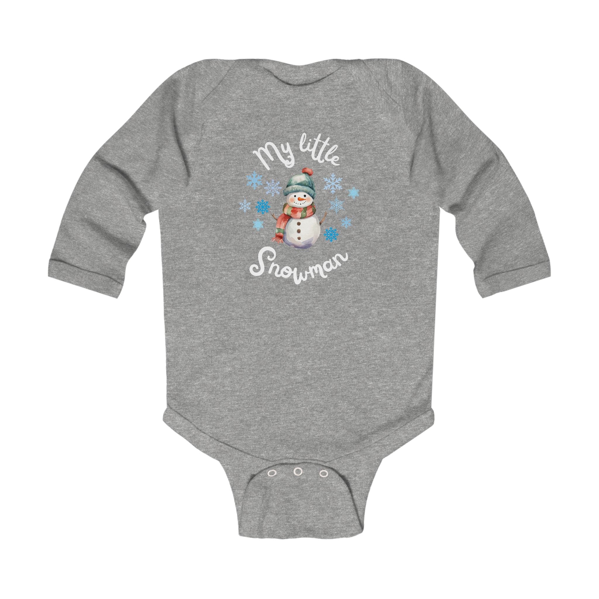 My little snowman baby bodysuit
