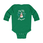 My little snowman baby bodysuit by Printify
