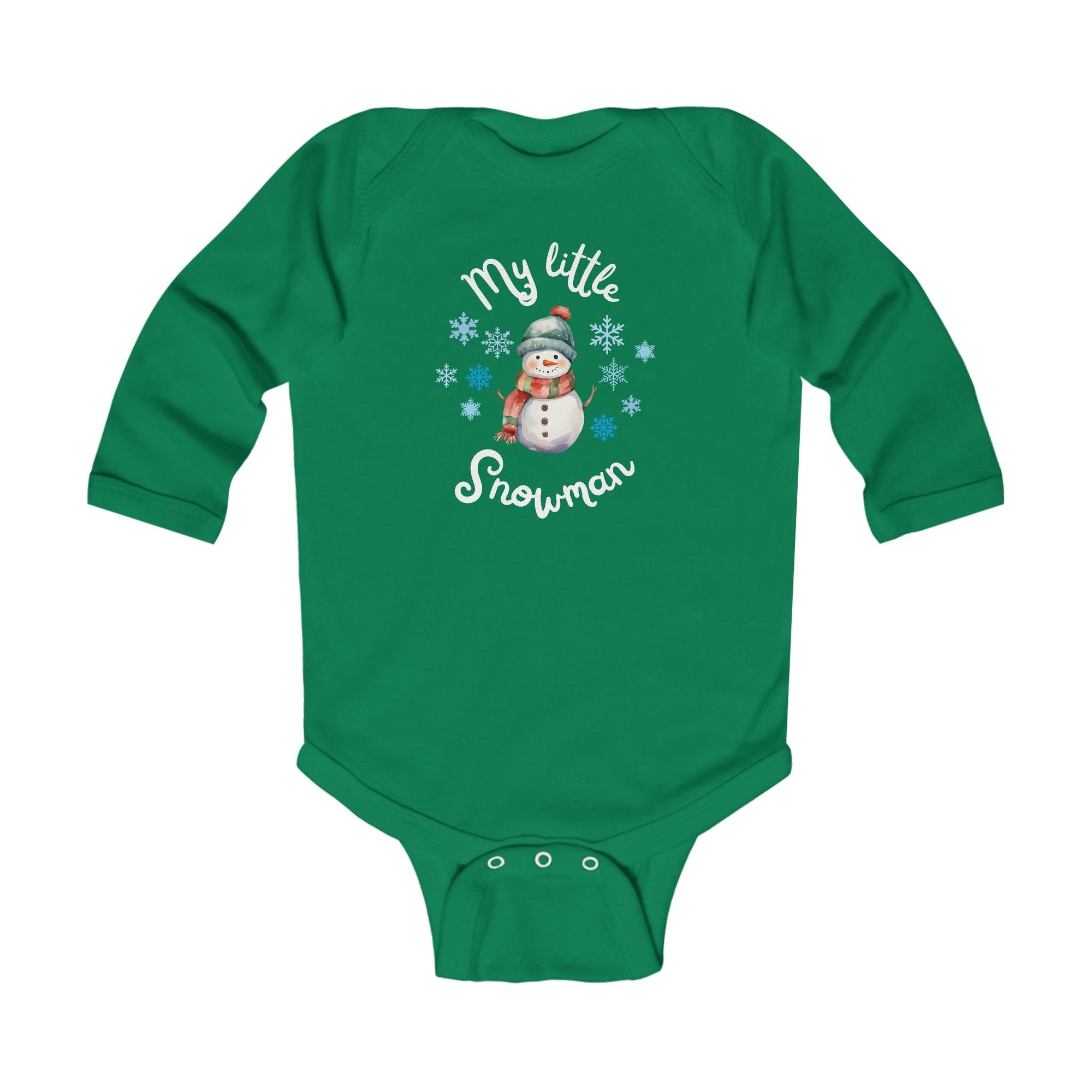 My little snowman baby bodysuit