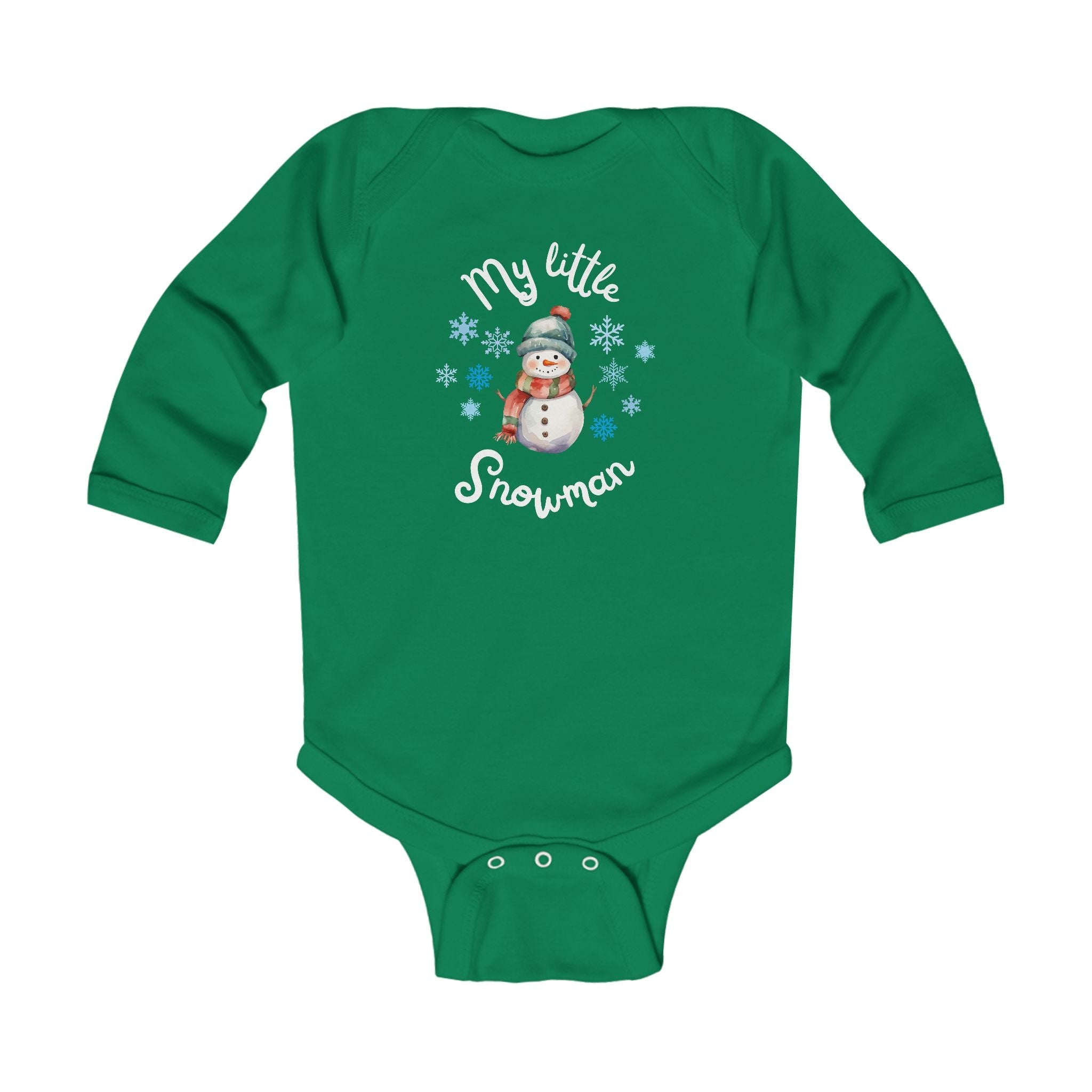 My little snowman baby bodysuit
