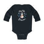 My little snowman baby bodysuit by Printify