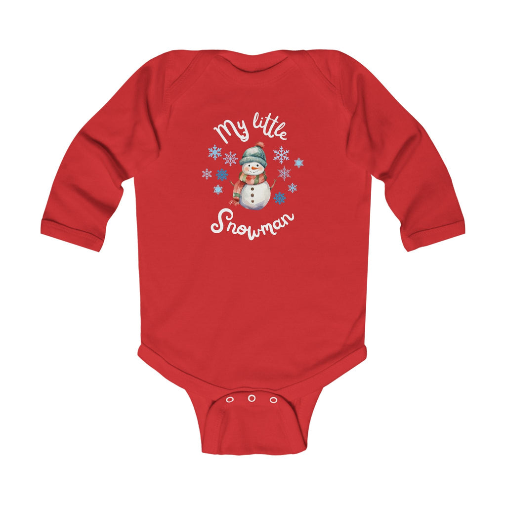 My little snowman baby bodysuit