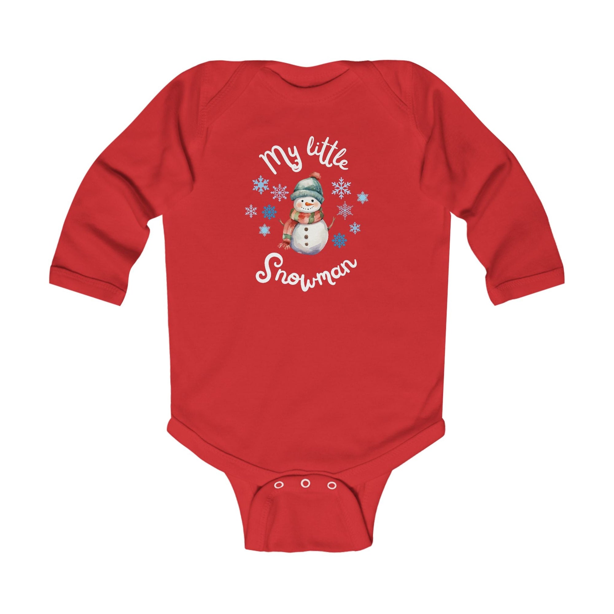My little snowman baby bodysuit