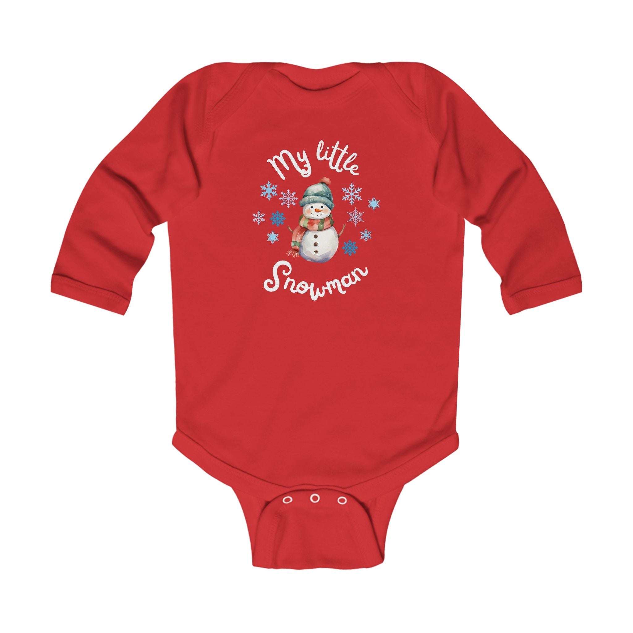 My little snowman baby bodysuit