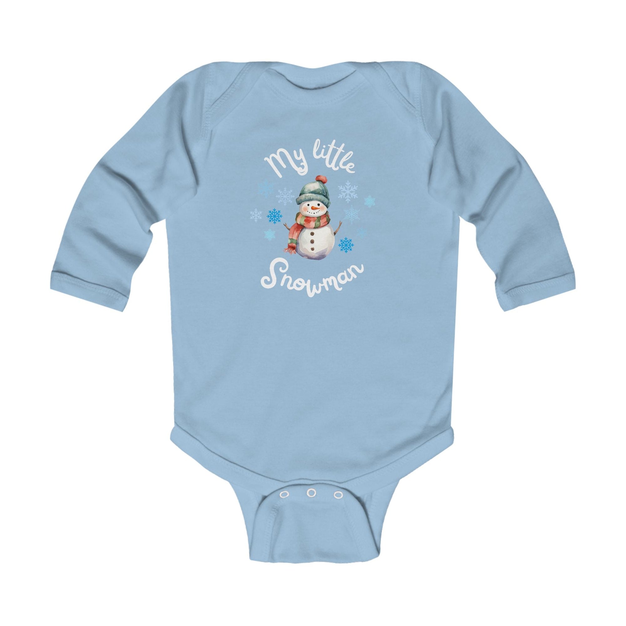 My little snowman baby bodysuit