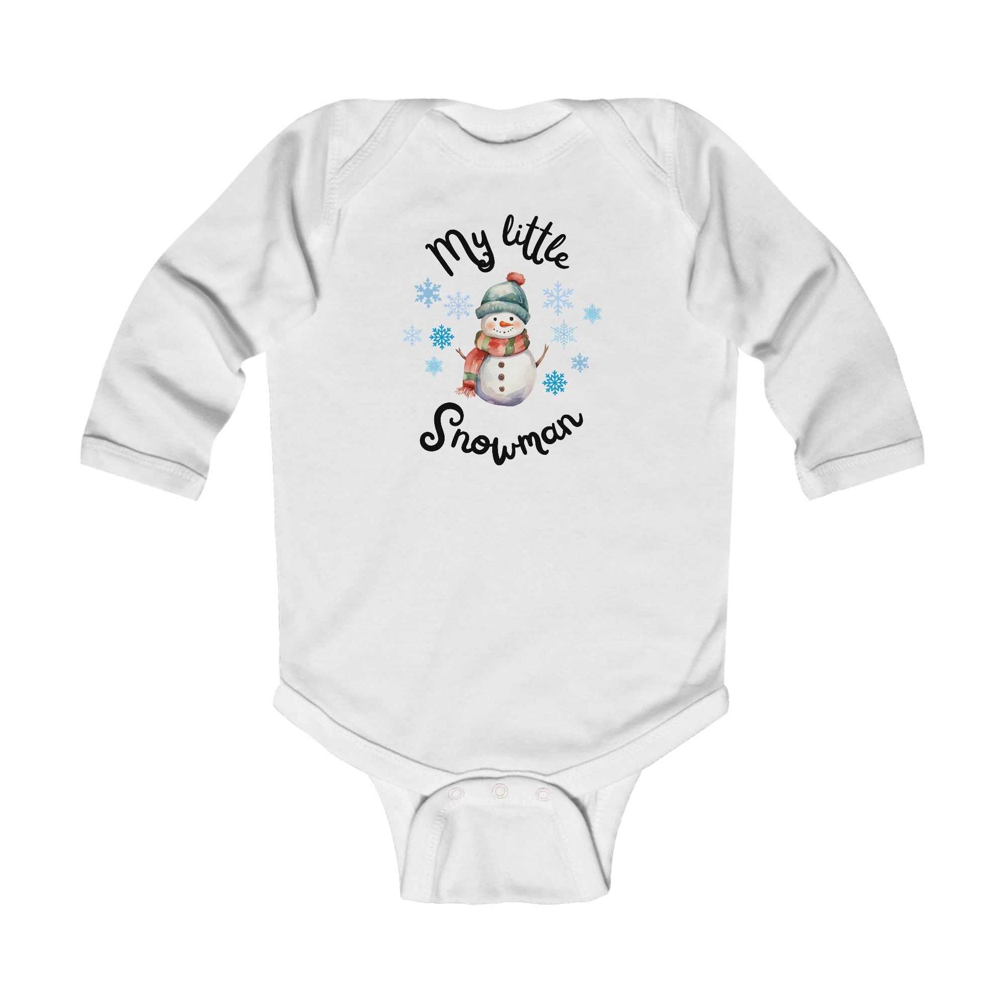 My little snowman baby bodysuit
