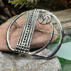 Myra Scottish Mackintosh Rose Brooch in Sterling Silver Brooch La Vie Bien Myra Scottish Mackintosh Rose Brooch in Sterling Silver