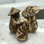 Mystic Grove Hand-Carved Wooden Mushroom Decor Set by Music Frog Co