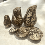 Mystic Grove Hand-Carved Wooden Mushroom Decor Set by Music Frog Co