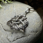 Mystic Mistletoe Triquetra Necklace Pendant La Vie Bien Mystic Mistletoe Triquetra Necklace