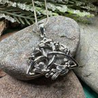 Mystic Mistletoe Triquetra Necklace Pendant La Vie Bien Mystic Mistletoe Triquetra Necklace