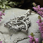 Mystic Mistletoe Triquetra Necklace Pendant La Vie Bien Mystic Mistletoe Triquetra Necklace