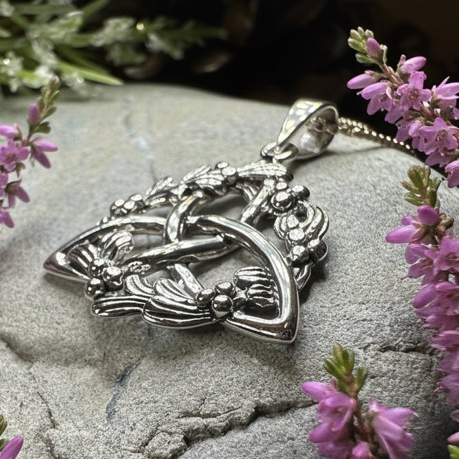 Mystic Mistletoe Triquetra Necklace Pendant La Vie Bien Mystic Mistletoe Triquetra Necklace