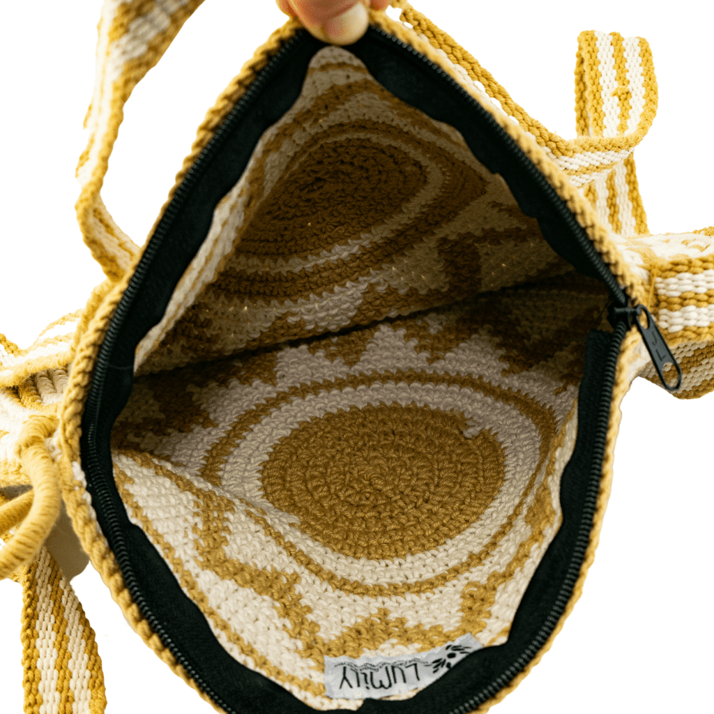 Nadia Crochet Round Crossover Purse - Guatemala Bags La Vie Bien Nadia Crochet Round Crossover Purse - Guatemala